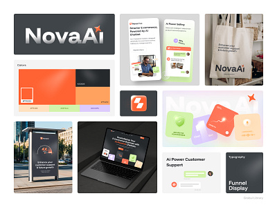NovaAIPro – Webflow Design for AI-Driven Customer Engagement ai driven customer engagement ai powered workflows automate support branding communication design e commerce easy integrations finance healthcare landing page minimal saas designed typography ui user friendly design ux web