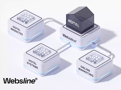 3D Visuals & Animation for Websline’s campaign 3d 3d animation 3d art 3d icon 3d website 3danimation 3dart branding c4d cinema4d design icon illustration isometric tech visuals website