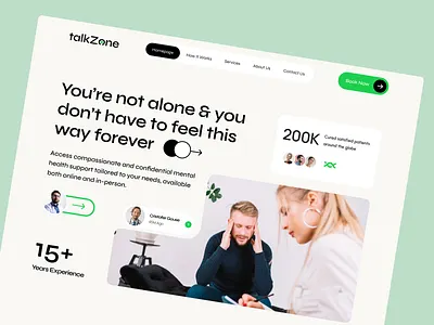 TalkZone Mental Health Platform UI casestudy design health heathtech portfolio productdesign startup ui uxui
