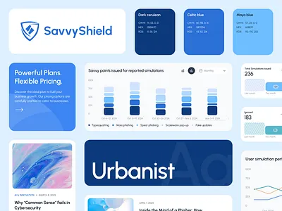 Cybersecurity Awareness Training Website adaptive ai cybersecurity cybersecurity training platform cybersystem design system training ui ui kit
