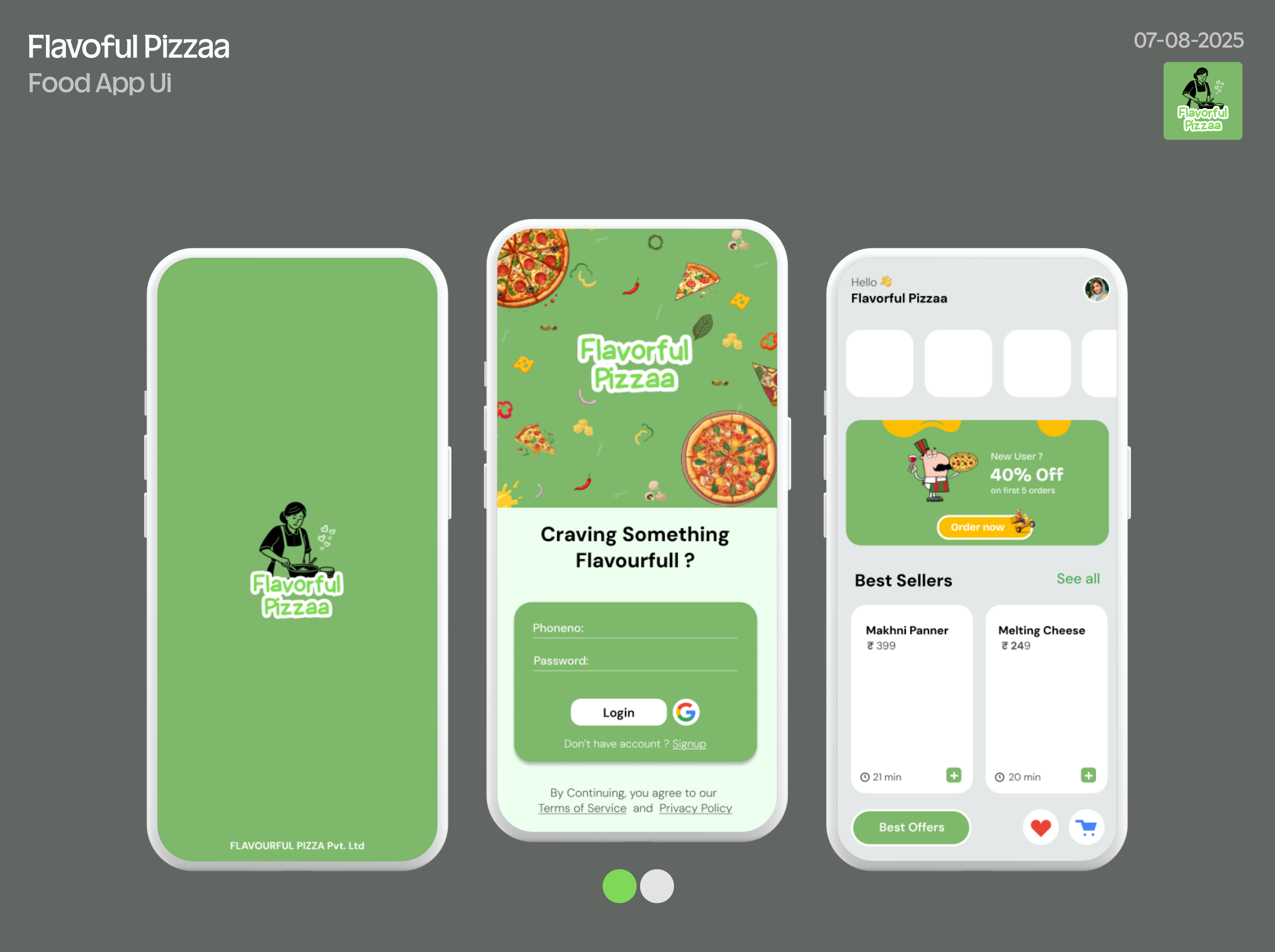 Pizza App Ui foodapp ios iosdesign pizza pizzaapp ui uidesign uiux webdesign
