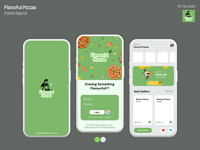 Pizza App Ui foodapp ios iosdesign pizza pizzaapp ui uidesign uiux webdesign
