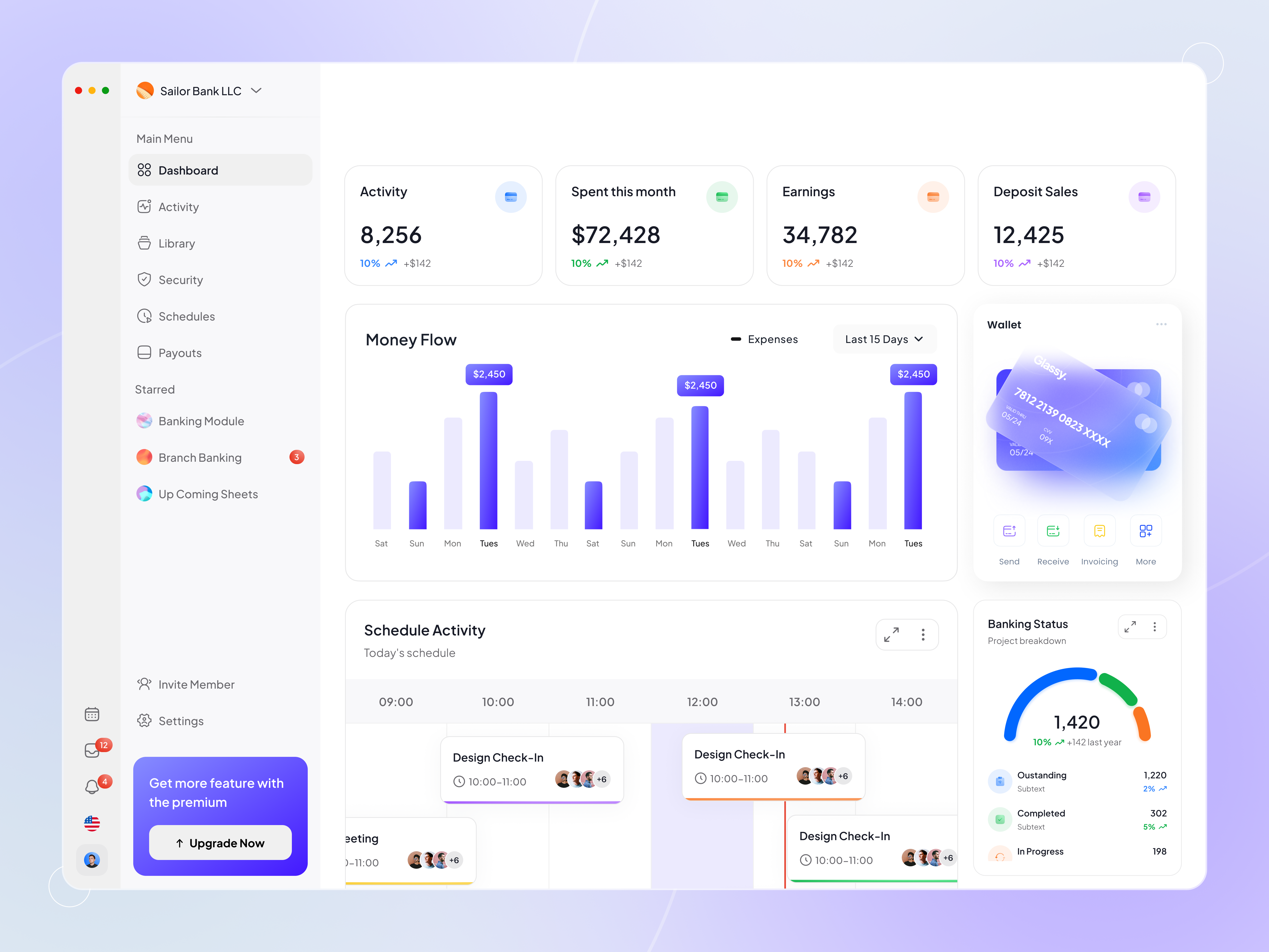 Fintech Dashboard Design banking dashboard chart dashboard dashboard ui df figma financial fintech fintech dashboard modern dashboard modern ui ui design ui ux ui ux design wallet web app web application design web design web ui webdesign