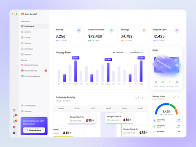 Fintech Dashboard Design banking dashboard chart dashboard dashboard ui df figma financial fintech fintech dashboard modern dashboard modern ui ui design ui ux ui ux design wallet web app web application design web design web ui webdesign