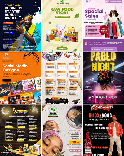 Flyer Design Showcase for Brands advertising brand flyer branding business flyer canva dribbble collage flyer design graphic design marketing design poster design print design promotion