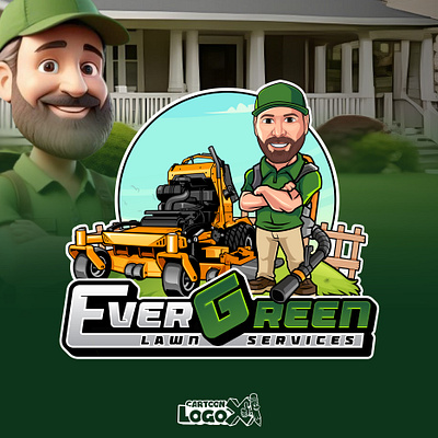 Custom Cartoon Lawn Care Logo Design - Cartoon LogoX american landscaping logo cartoon lawn care logo cartoon lawn care logos cartoon logox cartoon logox texas custom logo design usa gardening logo design grass cutting logo landscaping logo lawn care logo lawnmower logo designs mascot logo design outdoor service logo professional lawn care logo united states lawn service logo usa lawn care logo vector lawn care logo yard service logo zero turn mower logo