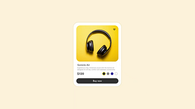 Product Card Prototype product card prototype ui