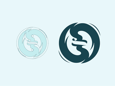 Orisol Bird Logo — Peacock & Eagle | Yin-Yang & Golden Ratio animal logo bird bird logo brand identity branding creative dance branding eagle logo golden ratio logo icon logo logo design logo grids logo ideas minimal minimalist logo modern peacock logo symbol yin yang