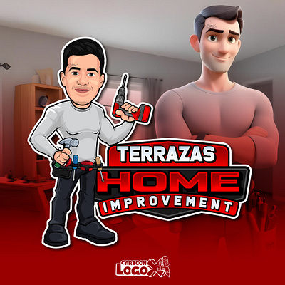 Cartoon Handyman and Home Improvement Logo - Cartoon LogoX cartoon handyman logo cartoon home repair branding cartoon logo design usa construction business logo contractor logo design custom cartoon logo handyman company logo handyman logo handyman logo united states home improvement logo home maintenance logo home repair logo logo for handyman business logo for home services professional handyman branding renovation logo design repairman cartoon logo tool belt mascot logo usa cartoon logo designer vector handyman logo
