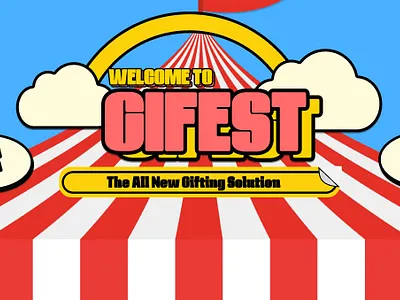 Gifest: The Cartoonish website design cartoon ui