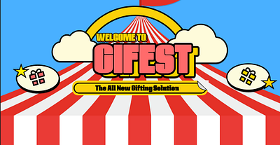 Gifest: The Cartoonish website design cartoon ui