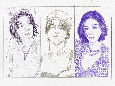 Portrait Sketch - Lines that don’t ask permission branding character design drawing fyp graphic design homepage human illustration line art logo medibang motion graphics portrait sketch ui ux vector
