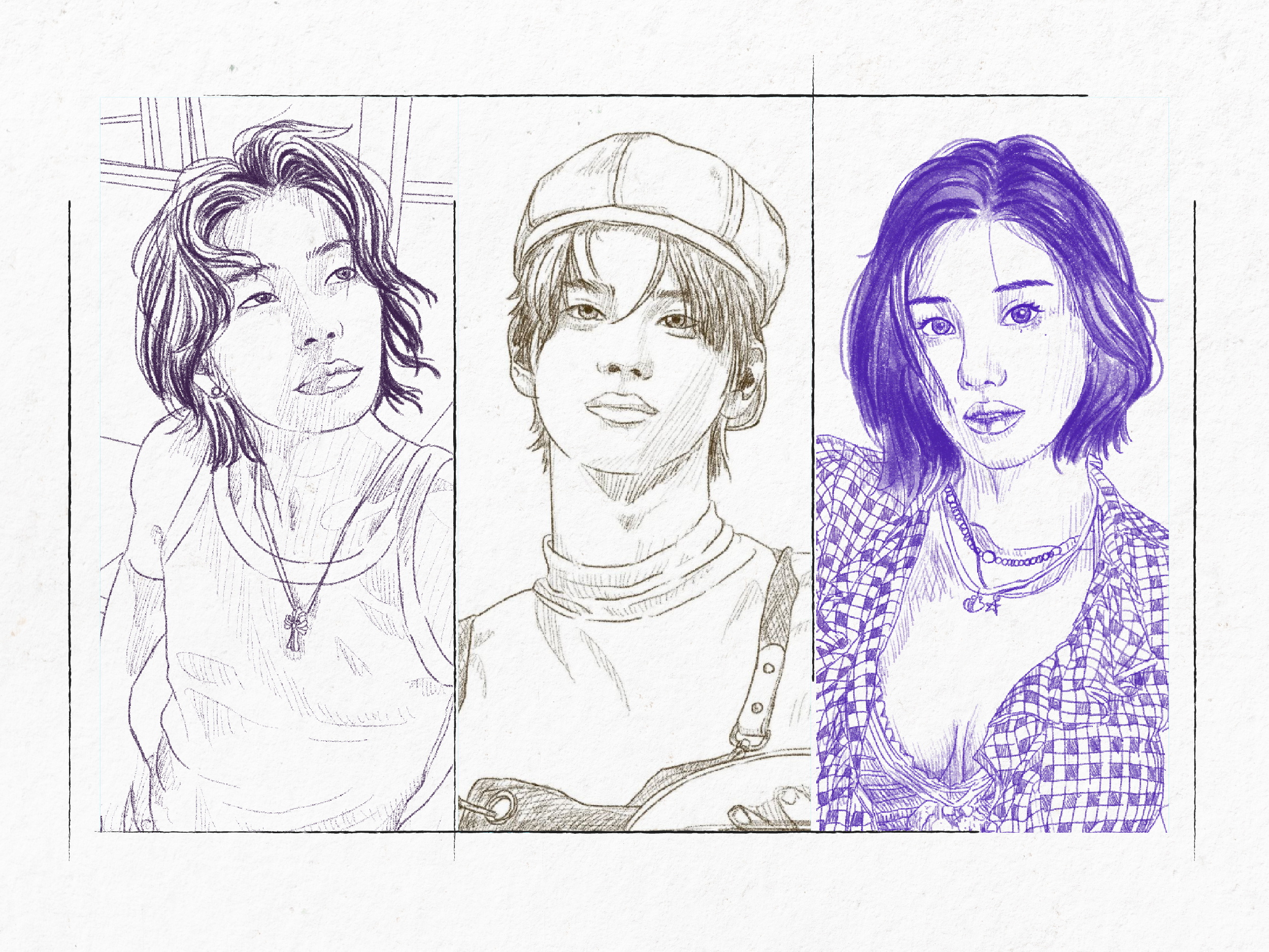 Portrait Sketch - Lines that don’t ask permission branding character design drawing fyp graphic design homepage human illustration line art logo medibang motion graphics portrait sketch ui ux vector