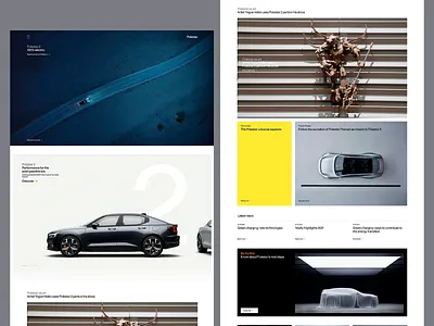 Polestar Web Redesign Concept branding car car showcase clean landing page minimallist typography ui ui design ui ux user user experience user friendly user interface ux design web design web pages website