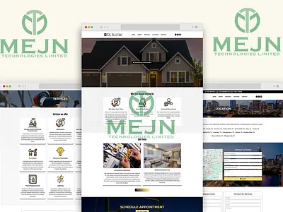 Electrical Website UI & UX Design 3d animation branding graphic design logo motion graphics ui