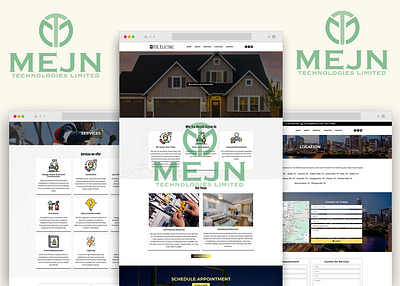 Electrical Website UI & UX Design 3d animation branding graphic design logo motion graphics ui