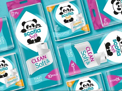 TOILET PAPER & KITCHEN TOWEL PACKAGING DESIGN branding creative design graphic graphic design kitchen towel labeldesign logo package packaging toilet paper