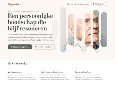 Homepage Relivon homepage webdesign