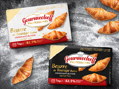 CROISSANT BUTTER PACKAGING DESIGN branding butter corporate identy creative croissant design graphic graphic design identy labeldesign logo package packaging