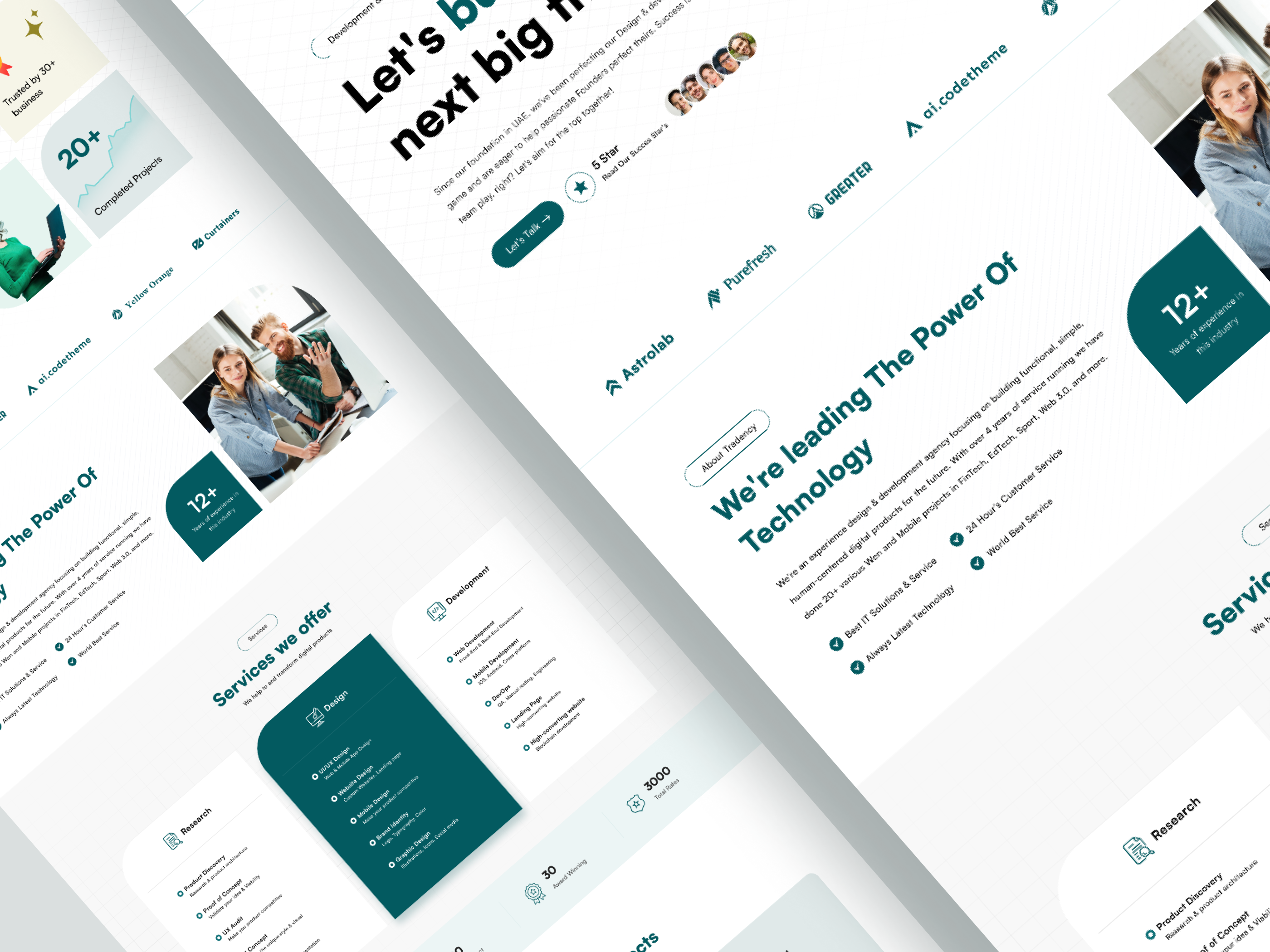 Example of Landing Page / Website UI/UX Design