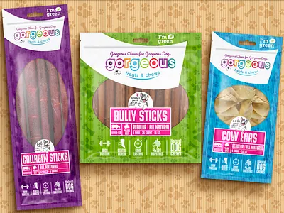 DOG TREATS PACKAGING DESIGN branding bully sticks cat corporate identy creative design dog graphic graphic design labeldesign logo packaging pet treats