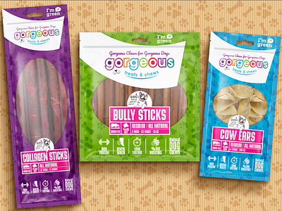 DOG TREATS PACKAGING DESIGN branding bully sticks cat corporate identy creative design dog graphic graphic design labeldesign logo packaging pet treats