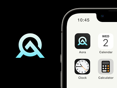 AO Monogram - App Icon tech branding