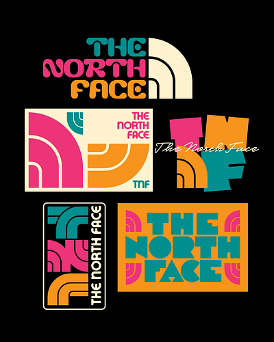 The North Face branding design faelpt illustration instagram lettering logo thenorthface type typedesign typography ui