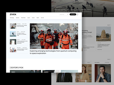Zivek - Blog & Editorial Website Template blogger blogs builtwithtemplate business digital magazine journalist madeinwebflow madewithwebflow magazine magazine template marketing news news hero news landing news landing page news website online magazine publisher ui webflow