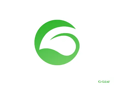 G letter leaf logo brand branding g green icon leaf letter logo logo design mark modern monogram symbol