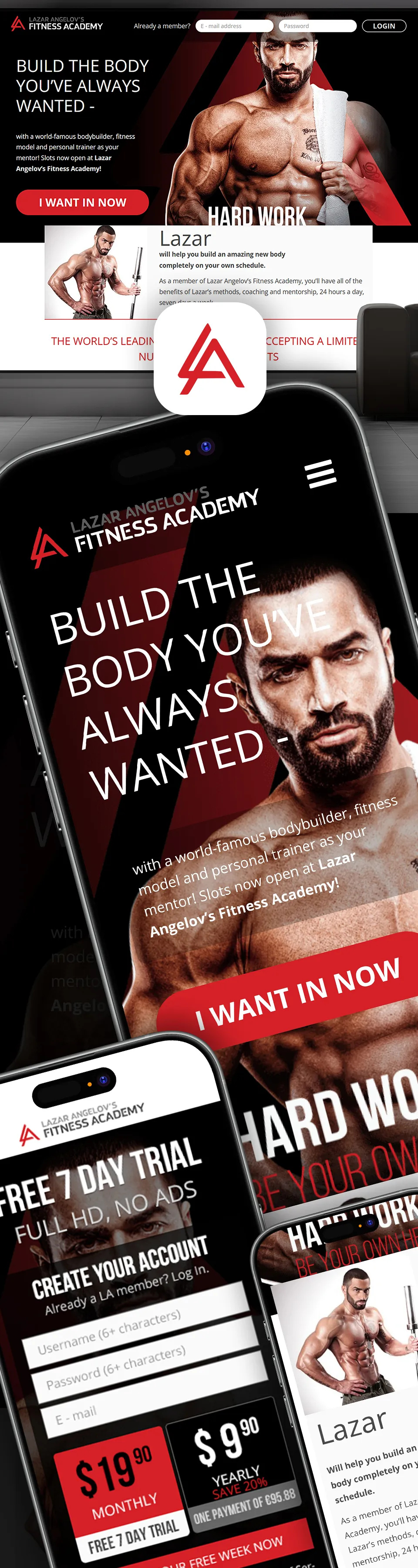 Lazar Angelov — Landing page website design development graphic design ui ui design ux ux design web design web development webdesign