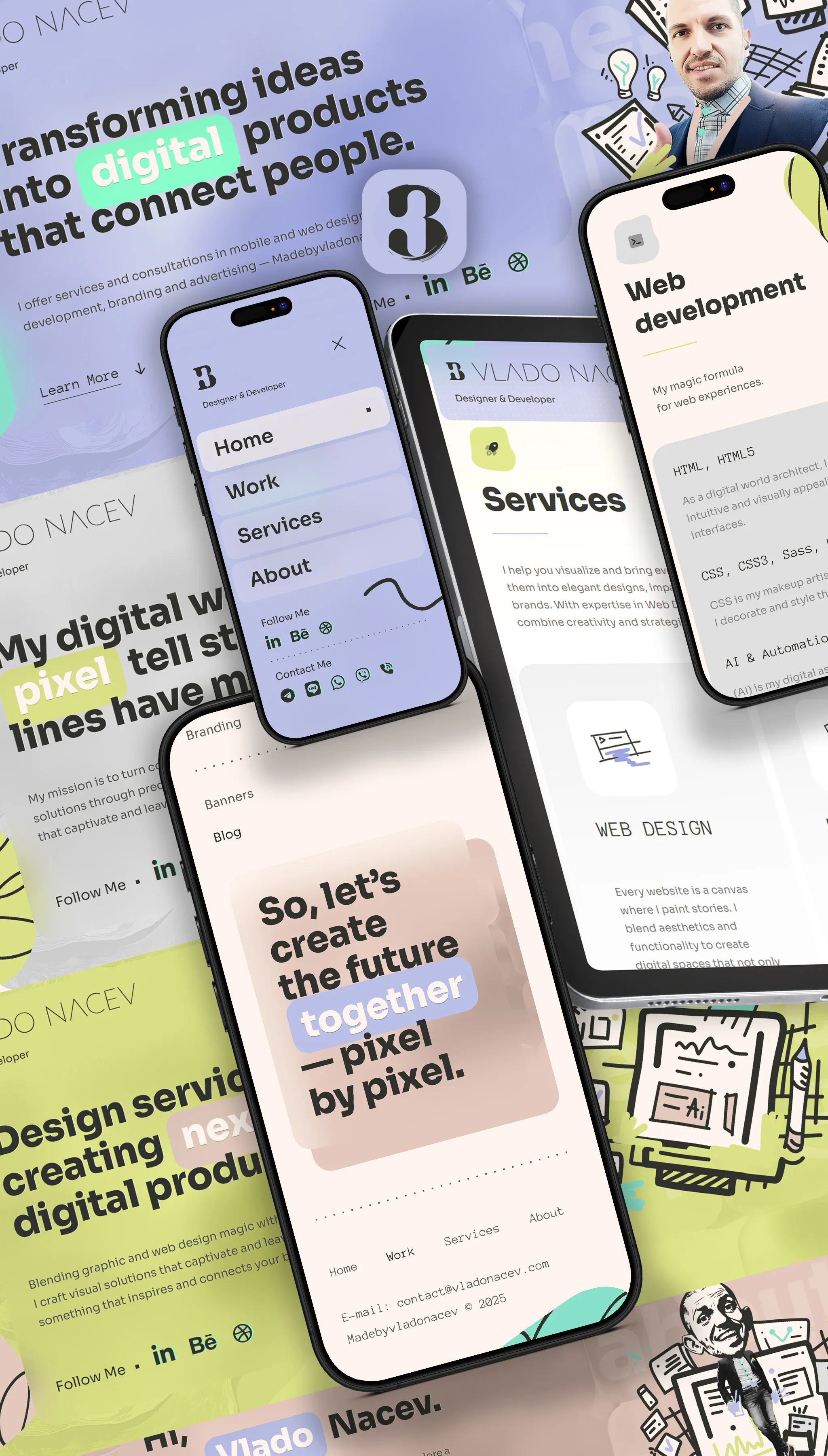 Madebyvladonacev — Portfolio (Designer & Developer) design development graphic design ui ui design ux ux design web design web development webdesign