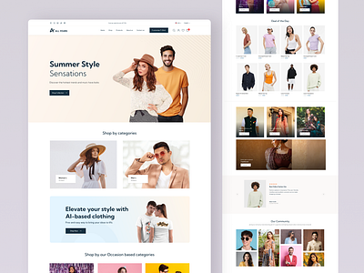 E-commerce Website Landing Page community