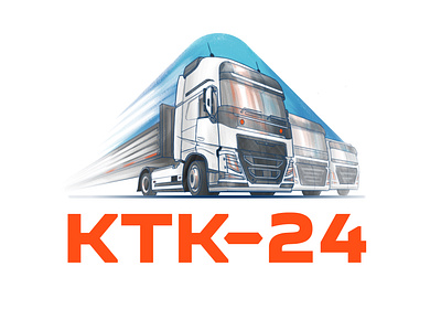 КТК-24 — логотип и иллюстрация для транспортной компании branding design illustration logo