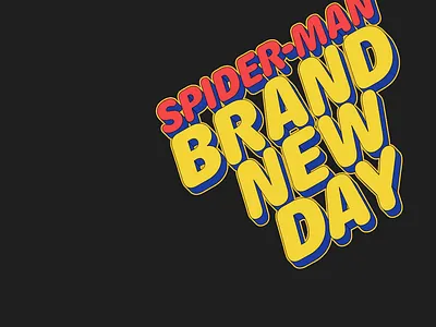SPIDER-MAN: BRAND NEW DAY 2d after effects animation design graphic design illustration kinetic typography motion design motion graphics spider man typography