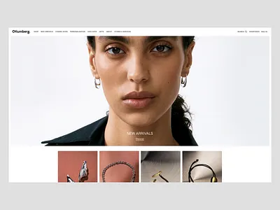 A Timeless & Refined Jewellery Collection beauty branding clean design ecommerce homepage jewellery jewelry landing page shop store ui ux website