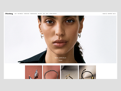 A Timeless & Refined Jewellery Collection beauty branding clean design ecommerce homepage jewellery jewelry landing page shop store ui ux website