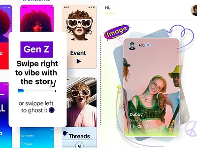 Gen Z: Social App ui