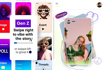 Gen Z: Social App ui