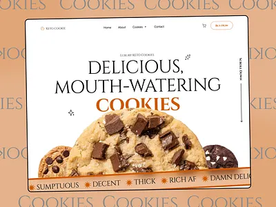 Luxury Keto Cookies Website Landing Page & UX/UI bakery website bakery website design branding cookies cookies website cool website design design figma figma design graphic design inspiration landing page luxury luxury website design ui uxui web design website website design wordpress