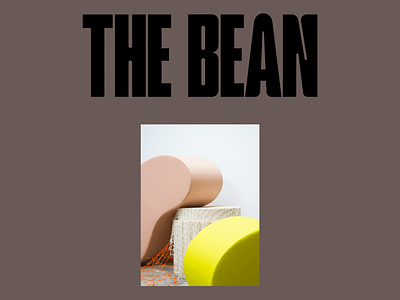 The Bean: Branding & Poster bold bold design branding branding design clean clean design creative design graphic design minimalist minimalist design modern pastel poster poster design the bean typo typographic design typography