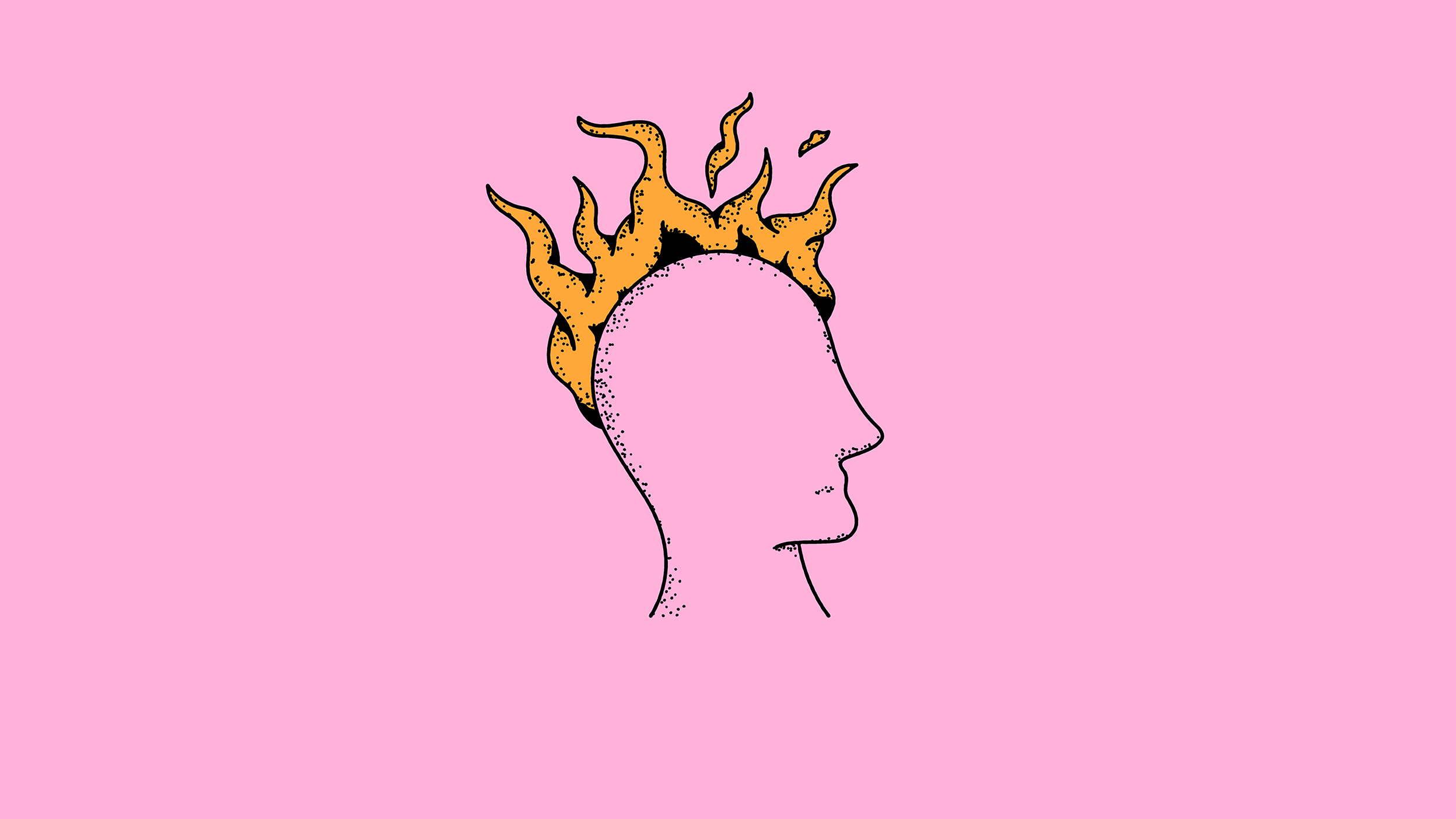 A dreamlike loop exploring emotions through symbolic faces.​​​​​ animated face creative animation dreamy emotional art face illustration facial expression hat animation head illustrration looping gif pointillism stippling surreal animation surreal illustration textured illustration