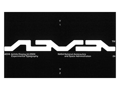NASA Experimental Typography bold bold typography branding color contrast design experimental design graphic design high contrast logo design logotype minimalist minimalist design nasa sci fi typography white letters wordmark
