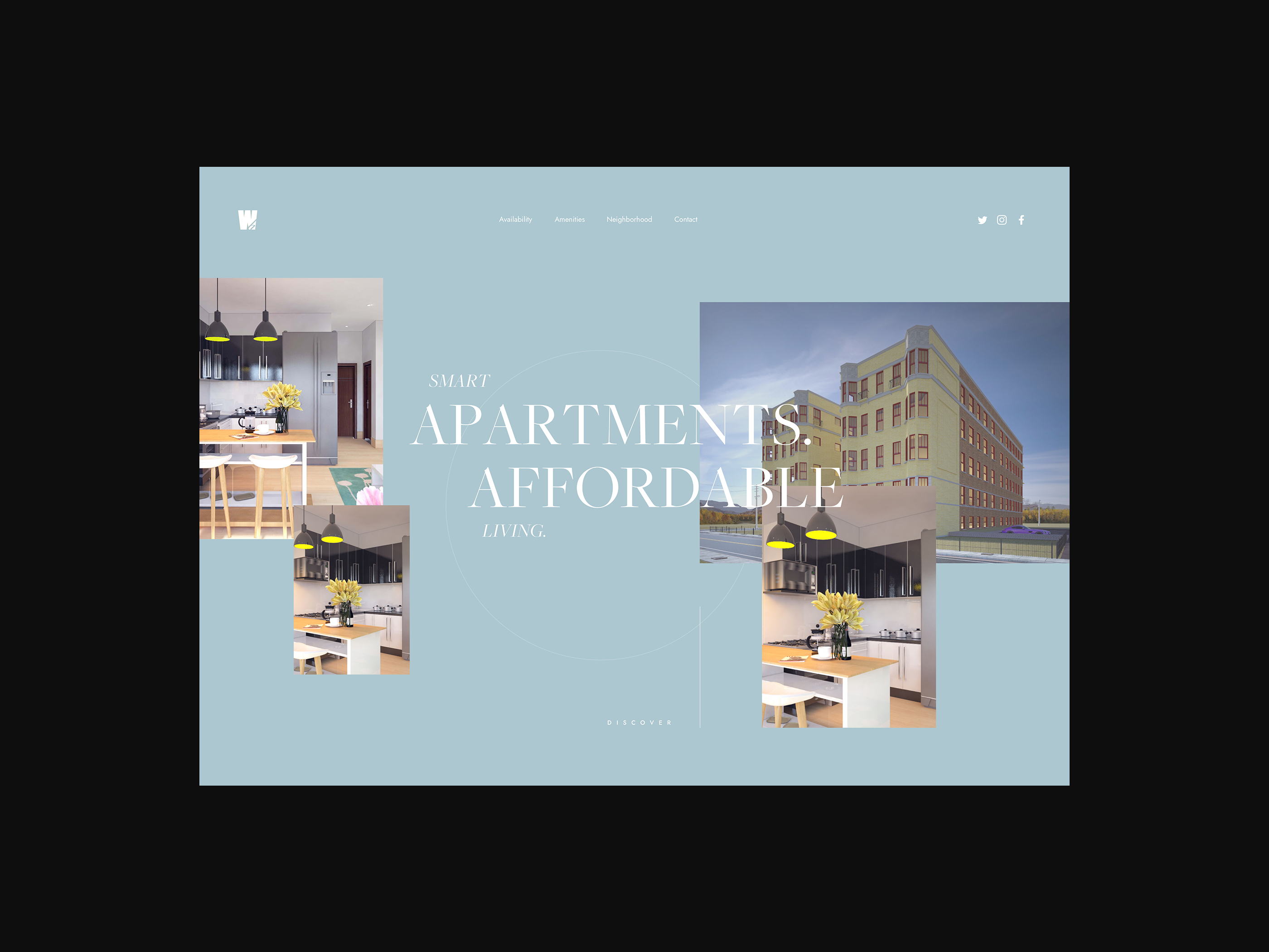 The Weston Hall – Modern Apartment Website Redesign (Detroit)