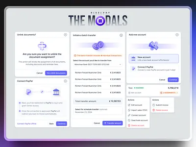 SaaS Modals design dashboard dashboard design design lightmode modal design product deisgn product design saas modals saas software saas widgets ui ui designer uidesign uiuxdesign user experience ux ux designer uxdesign widgetdesign
