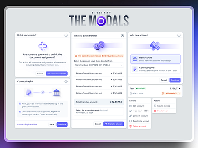 SaaS Modals design dashboard dashboard design design lightmode modal design product deisgn product design saas modals saas software saas widgets ui ui designer uidesign uiuxdesign user experience ux ux designer uxdesign widgetdesign