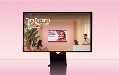 Website for Aesthetic Beauty Clinic App animation beauty clinic doctors landing page ui web design