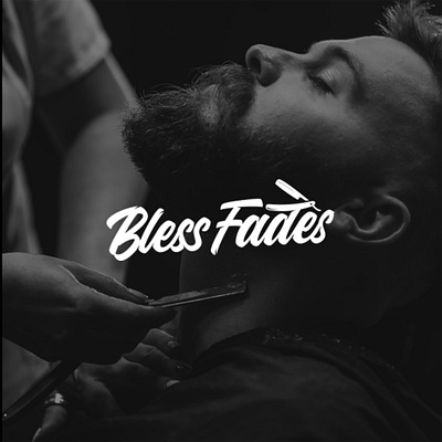 Bless Fades Barbershop and Salon logo design barber logo barbershop logo branding design fades logo graphic design graphics design illustration logo logodesigner logos logotype mens fades logo salon logo salon shop logo ui