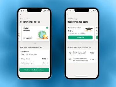 Goal plan select finance financial planning fintech goals illustration investment investment app light mode plan select pricing product design scripbox subscription wealth management