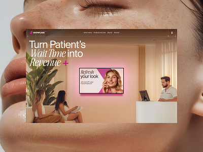 Landing page for Beauty Aesthetic Clinic App aesthetic animation beauty landing page minimalism ui web design website